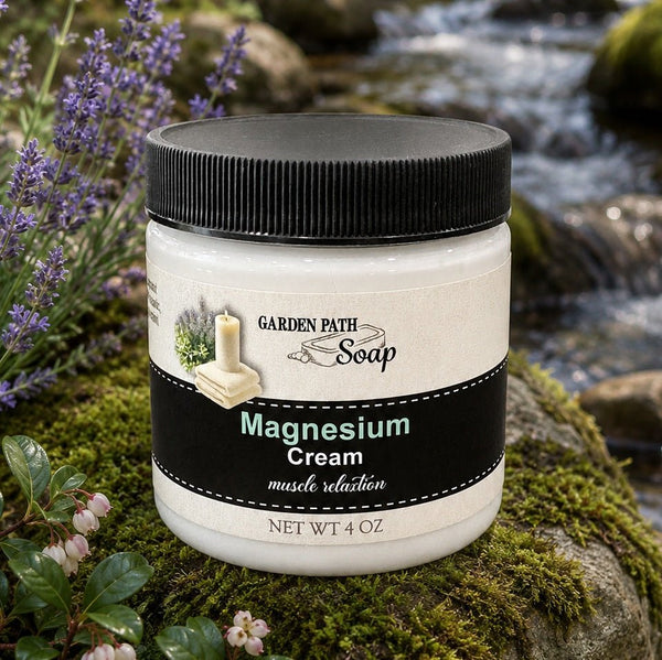 Herbal CreamMAGNESIUM CREAM – Amish Handmade Relaxing Body Cream with Essential OilsbutterscreamSaving Shepherd