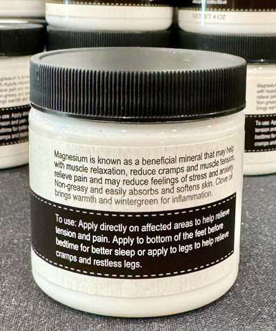 Herbal CreamMAGNESIUM CREAM – Amish Handmade Relaxing Body Cream with Essential OilsbutterscreamSaving Shepherd