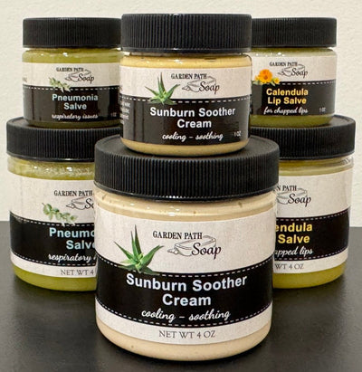 Herbal CreamSUNBURN SOOTHER CREAM - Amish Handcrafted with Aloe Vera & Lavendergeneral healthherbSaving Shepherd