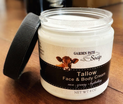 Herbal CreamTALLOW FACE & BODY CREAM - Amish Handmade Herbal EmollientbutterscreamSaving Shepherd