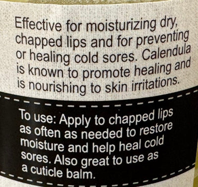 Herbal SalveCALENDULA LIP SALVE - Amish Handcrafted Chapped Lip & Cold Sore Moisturizergeneral healthherbSaving Shepherd