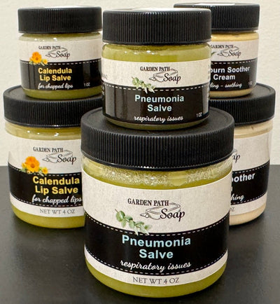 Herbal SalvePNEUMONIA SALVE - Amish Handcrafted with Rosemary Thyme Menthol & Eucalyptusgeneral healthherbSaving Shepherd