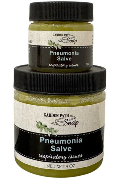 Herbal SalvePNEUMONIA SALVE - Amish Handcrafted with Rosemary Thyme Menthol & Eucalyptusgeneral healthherbSaving Shepherd