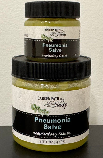 Herbal SalvePNEUMONIA SALVE - Amish Handcrafted with Rosemary Thyme Menthol & Eucalyptusgeneral healthherbSaving Shepherd