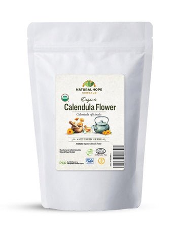 Herbal SupplementCALENDULA FLOWER - Organic Dried Single Ingredient 4 ozdigestiondigestive healthSaving Shepherd
