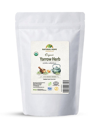 Herbal SupplementCERTIFIED ORGANIC YARROW HERB - Dried Single Ingredient Supplement TeadigestiondigestiveSaving Shepherd