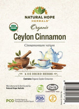 Herbal SupplementCEYLON CINNAMON - Organic Dried Single Ingredient 4 ozcirculationcirculatorySaving Shepherd
