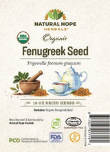 Herbal SupplementFENUGREEK SEED - Organic Dried Single Ingredientgeneral healthherbSaving Shepherd