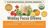 Herbal SupplementMIDDAY FOCUS GREENS - Certified Organic Foundational Super Greensgeneral healthnaturalSaving Shepherd