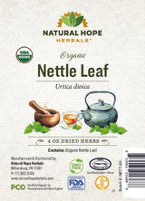 Herbal SupplementNETTLE LEAF - Certified Organic Dried Single Ingredient TeacirculationcirculatorySaving Shepherd