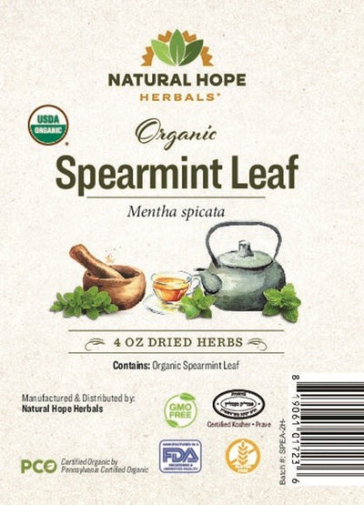 Herbal SupplementSPEARMINT LEAF - Organic Dried Single Ingredient Supplement TeadigestiondigestiveSaving Shepherd