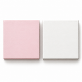 Pink & White finish swatch reference for special-order wooden play kitchen hood