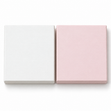 White & Pink finish swatch reference for special-order wooden play kitchen hood
