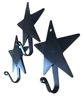 Hook3 LARGE COUNTRY STAR HOOK - Set of Amish Hand Forged Heavy Duty Hooks USAaccentAmish BlacksmithSaving Shepherd
