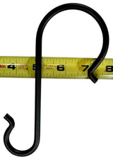 HookLADDER HOOK – 7" Heavy - Duty Wrought Iron Utility HooksaccentAmish BlacksmithSaving Shepherd