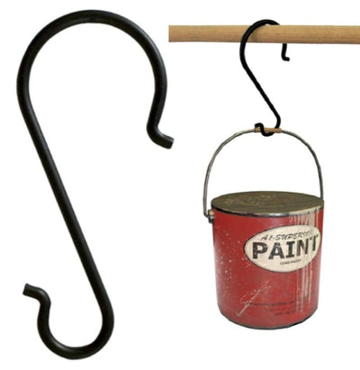 HookLADDER HOOK – 7" Heavy - Duty Wrought Iron Utility HooksaccentAmish BlacksmithSaving Shepherd