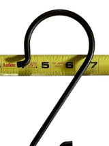 HookLADDER HOOK – 7" Heavy - Duty Wrought Iron Utility HooksaccentAmish BlacksmithSaving Shepherd