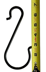 HookLADDER HOOK – 7" Heavy - Duty Wrought Iron Utility HooksaccentAmish BlacksmithSaving Shepherd