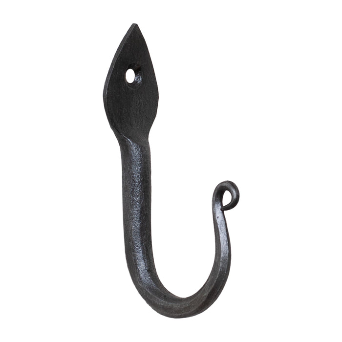 3-Inch Arrow Head Wrought Iron Wall Hooks - Set of 6