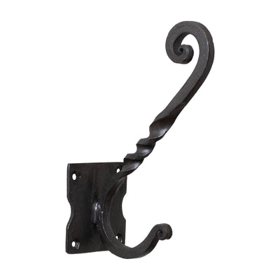 6-Inch Decorative Wrought Iron Wall Hooks - Set of 4