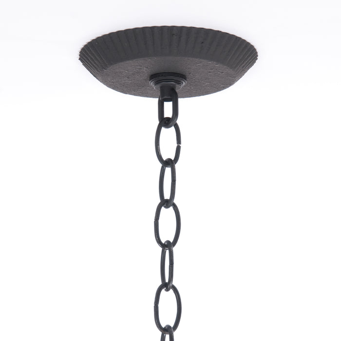 Textured Black Ceiling Plate Kit w/3-feet of Chain