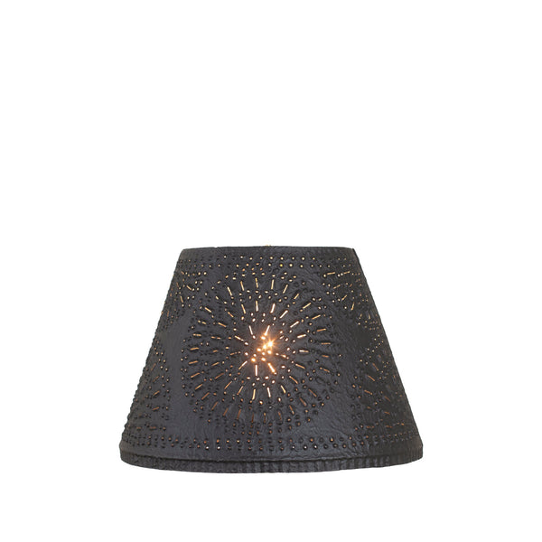 Lamp Shades10-Inch Chisel-Punched Empire Lamp Shade — Textured BlackCategory: Lamp ShadesFinish: Textured BlackSaving Shepherd