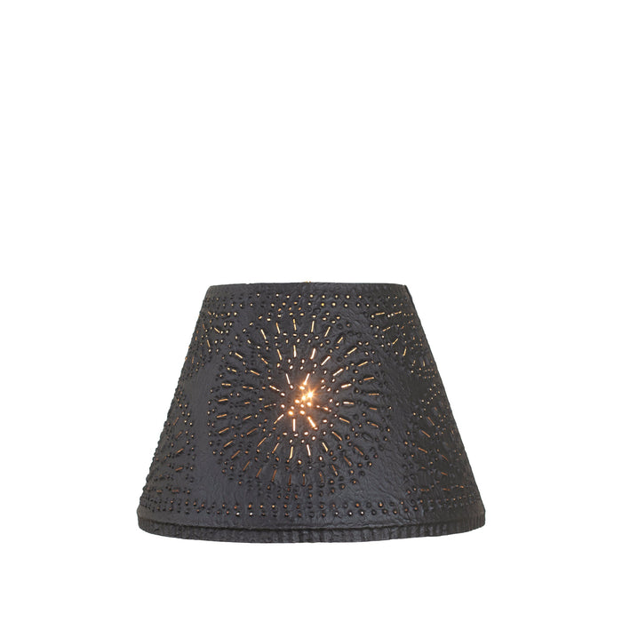Lamp Shades10-Inch Chisel-Punched Empire Lamp Shade — Textured BlackCategory: Lamp ShadesFinish: Textured BlackSaving Shepherd
