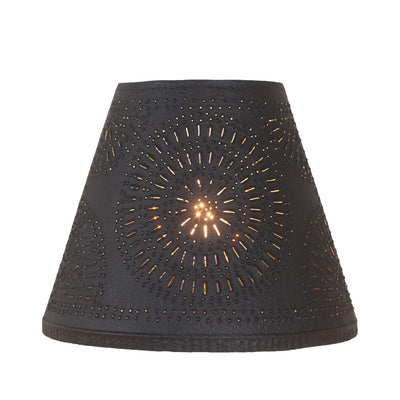 Lamp Shades12-Inch Chisel-Punched Empire Lamp Shade — Textured BlackCategory: Lamp ShadesFinish: Textured BlackSaving Shepherd