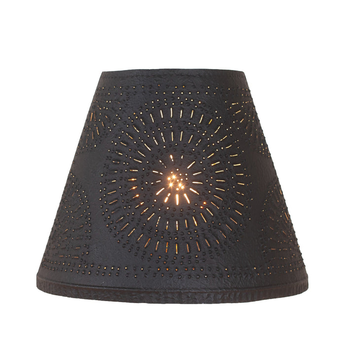 Lamp Shades12-Inch Chisel-Punched Empire Lamp Shade — Textured BlackCategory: Lamp ShadesFinish: Textured BlackSaving Shepherd