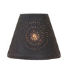 Lamp Shades12-Inch Chisel-Punched Empire Lamp Shade — Textured BlackCategory: Lamp ShadesFinish: Textured BlackSaving Shepherd