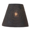 Lamp Shades14-Inch Chisel-Punched Empire Lamp Shade — Textured BlackCategory: Lamp ShadesFinish: Textured BlackSaving Shepherd