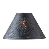 Lamp ShadesChisel-Punched Flared Metal Lamp Shades | 3 Sizes, 2 FinishesCategory: Lamp ShadesFinish: Smokey BlackSaving Shepherd