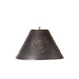 Lamp ShadesChisel-Punched Flared Metal Lamp Shades | 3 Sizes, 2 FinishesCategory: Lamp ShadesFinish: Smokey BlackSaving Shepherd