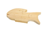 Handcrafted Unfinished Wooden Animal Jigsaw Puzzle - Fish