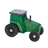 Handcrafted Wooden Farm Tractor - Green