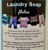 laundry soapLAUNDRY SOAP FLAKES - Fragrance Free Low Suds Gentle on Skin Eco - Friendlyfragrancefragrance - freeSaving Shepherd