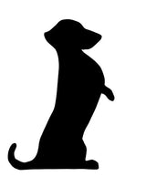 Lawn DecorBEGGING DACHSHUND SILHOUETTE - Cute Hot Dog Outdoor Yard and Wall ArtSaving Shepherd