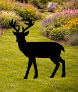 Lawn DecorBIG OL' BUCK SILHOUETTE - All Weather Wildlife Garden & Yard ArtSaving Shepherd