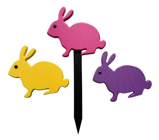 Lawn Decor BUNNY RABBIT OUTDOOR DECOR - 4 Season Wall Mount or Garden ...