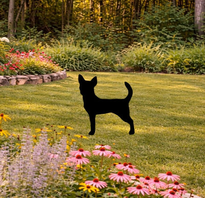 Lawn DecorCHIHUAHUA SILHOUETTE - Adorable Dog Outdoor Garden Stake and Wall ArtSaving Shepherd