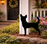Lawn DecorCHIHUAHUA SILHOUETTE - Adorable Dog Outdoor Garden Stake and Wall ArtSaving Shepherd