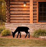 Lawn DecorDEER SILHOUETTE - All Weather Grazing Doe Wildlife Garden & Yard ArtSaving Shepherd