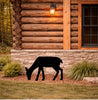 Lawn DecorDEER SILHOUETTE - All Weather Grazing Doe Wildlife Garden & Yard ArtSaving Shepherd