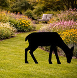 Lawn DecorDEER SILHOUETTE - All Weather Grazing Doe Wildlife Garden & Yard ArtSaving Shepherd
