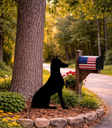 Lawn DecorDOBERMAN SILHOUETTE - Sitting Dobermann Pinscher Dog Outdoor Yard Wall ArtSaving Shepherd
