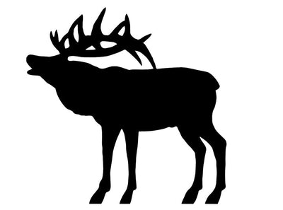 Lawn DecorELK SILHOUETTE - All Weather Reindeer Wildlife Garden & Yard ArtSaving Shepherd