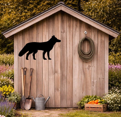 Lawn DecorFOX SILHOUETTE - All Weather Wildlife Outdoor Garden & Yard ArtSaving Shepherd