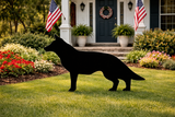 Lawn DecorGERMAN SHEPHERD SILHOUETTE - All Weather GSD Guard Dog Yard Wall ArtSaving Shepherd