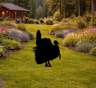Lawn DecorGOBBLER SILHOUETTE - All Weather Tom Turkey Wildlife Garden & Yard ArtSaving Shepherd