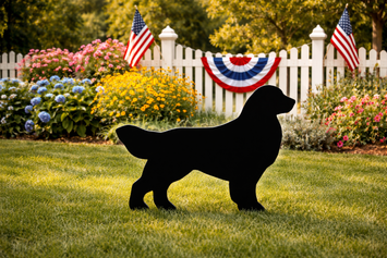 Lawn DecorGOLDEN RETRIEVER DOG SILHOUETTE - Amish Handmade All Weather Yard Wall ArtSaving Shepherd